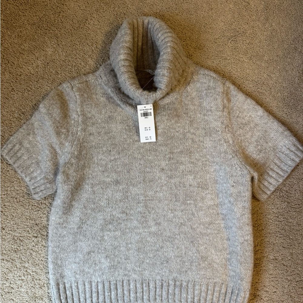 Abercrombie & Fitch Light Gray Turtleneck Sweater Womens Small
